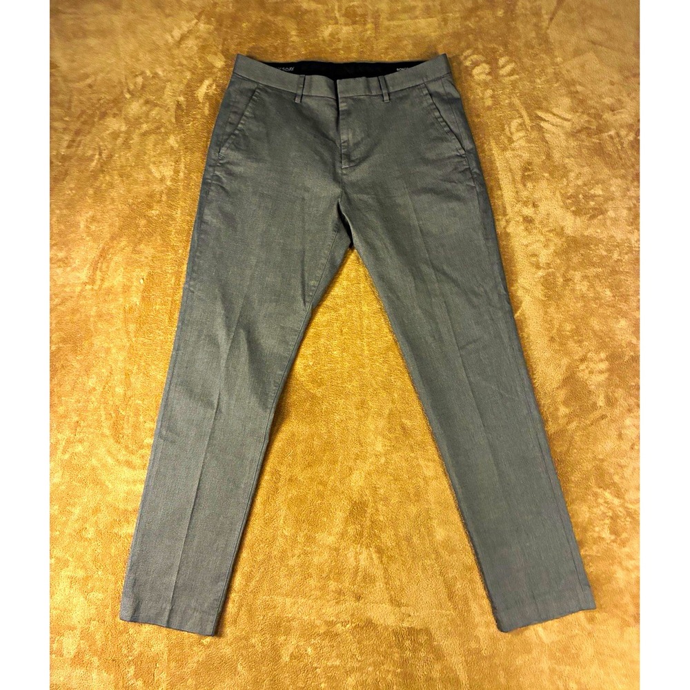 Bonobos Men Pants Weekday Warrior Tuesday Gray 33/30 Slim Tapper Trousers Preppy